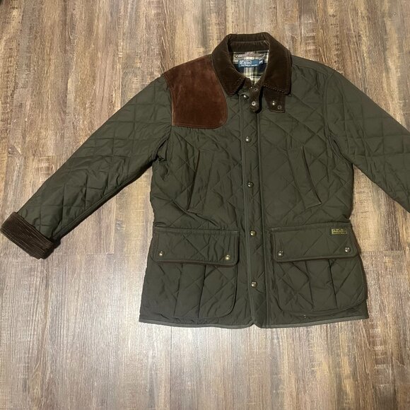 Ralph Lauren Polo Club Quilted Jacket - Olive Green - Men’s Medium - Picture 6 of 16